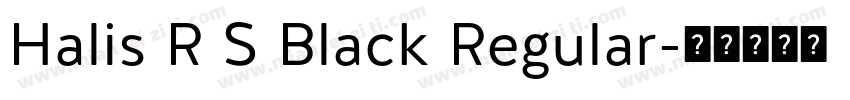 Halis R S Black Regular字体转换